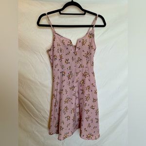 Dusty Rose with flower print